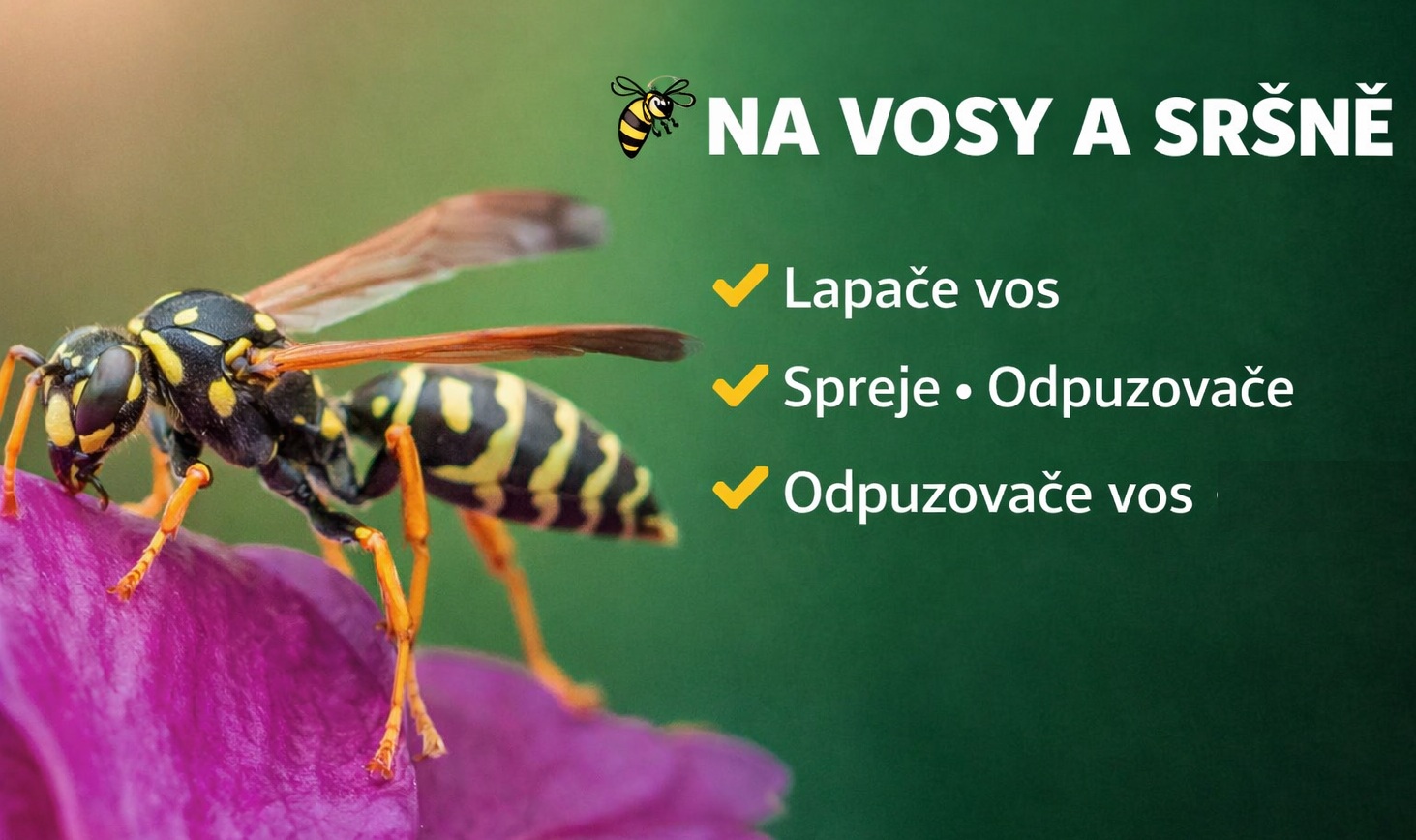 🐝 Jak se zbavit vos a sršní na zahradě i u domu