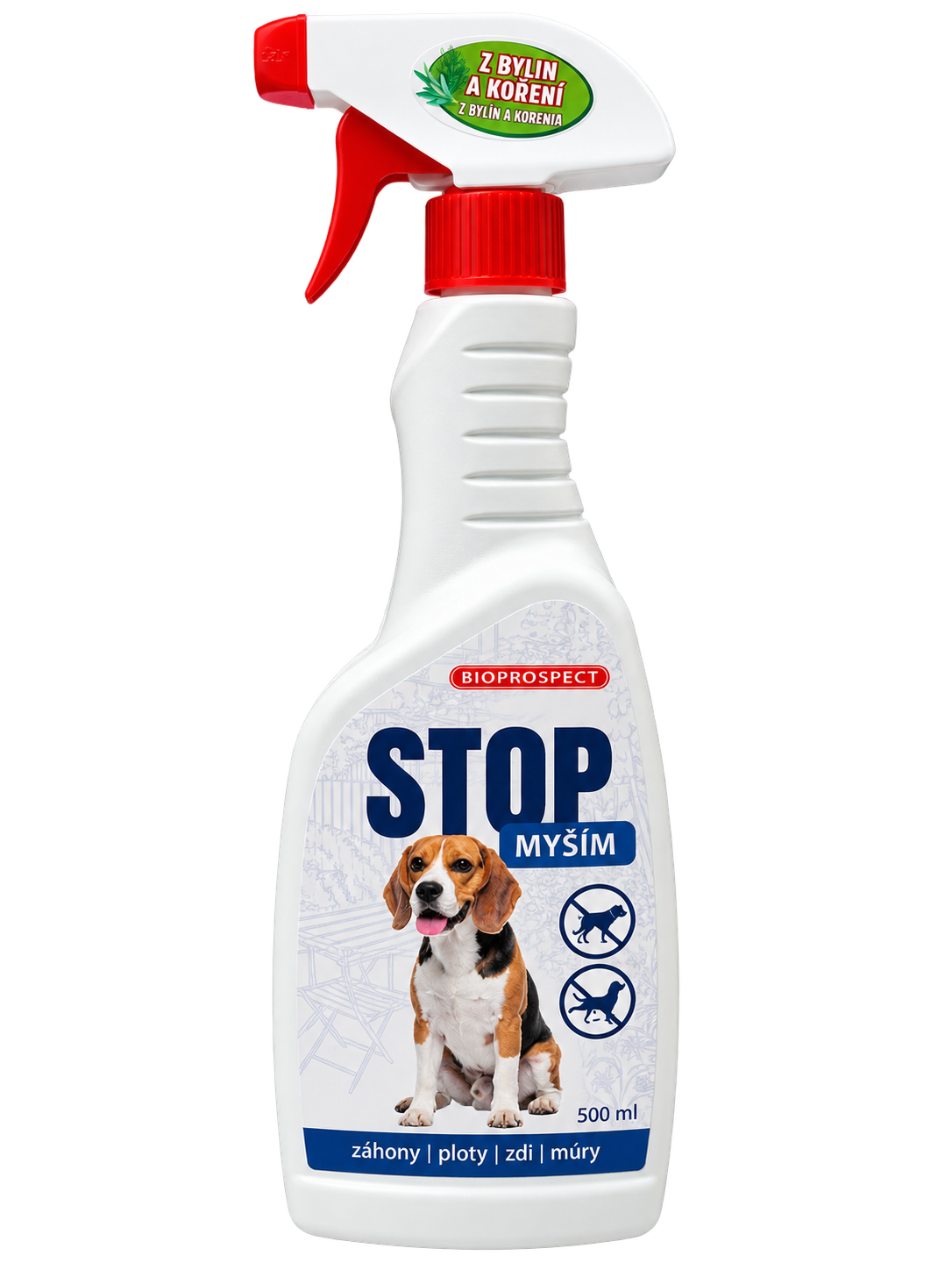 STOP PSŮM - pachový odpuzovač psů 500 ml.