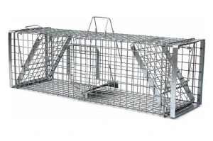 PROFESIONÁLNÍ SKLOPEC na kuny HARDY 102x26x30 cm s pružinovým uzavěrem