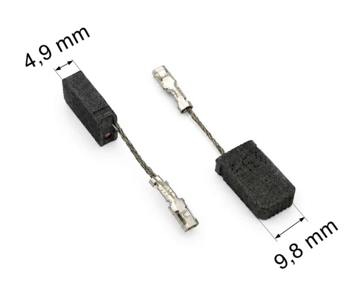 031 uhlíkové kartáče 4,9 x 9,9 mm
