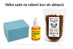 Velká sada na vábení kun, koček, hlodavců, lišek a vyder