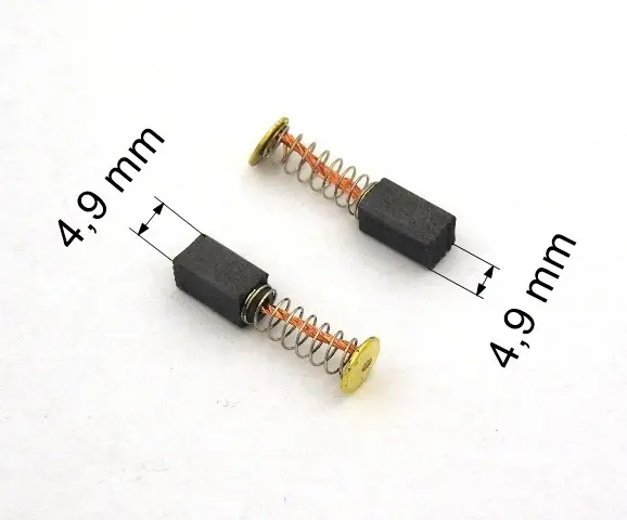 098 uhlíkové kartáče 4,9 x 4,9 mm