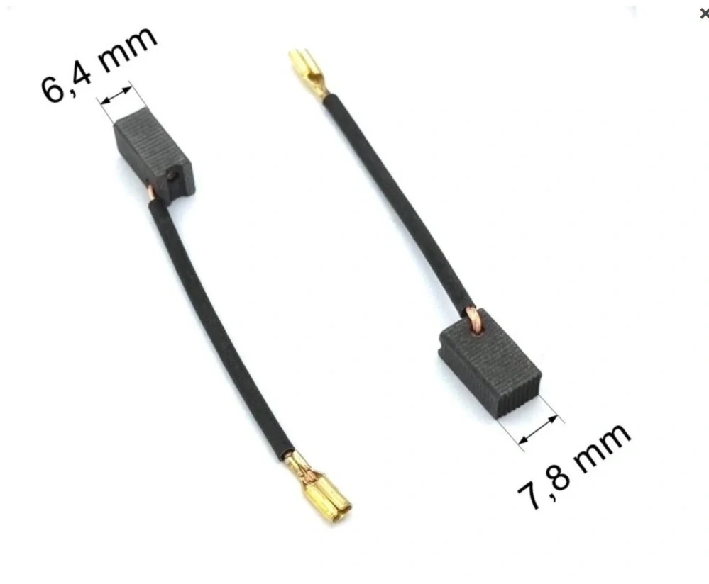 191 uhlíkové kartáče 6,4 x 7,8 mm