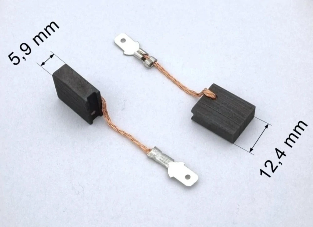 342 uhlíkové kartáče 5,9 x 12,4 mm