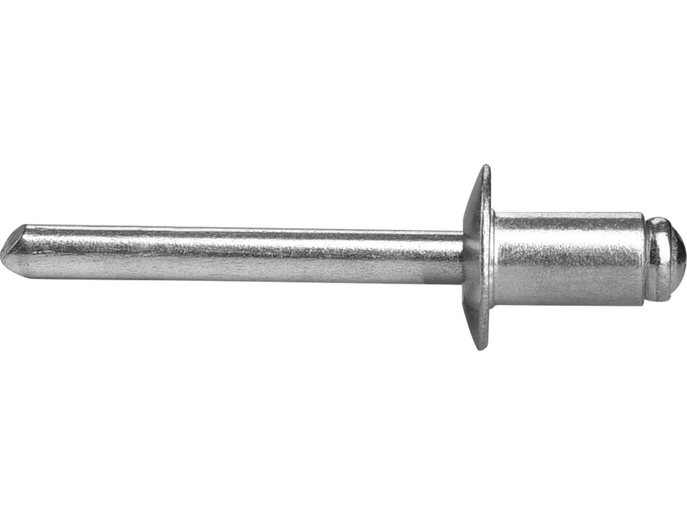 Trhací nýty hliníkové - sada 250ks, O 6,4x9,6mm plochá hlava