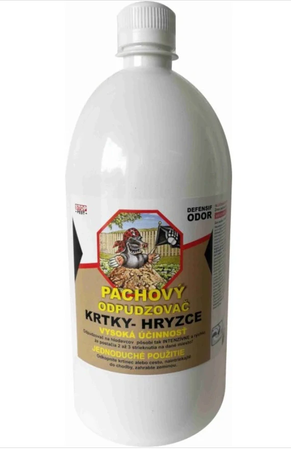 Velká sada pachových ohradníků na krtky