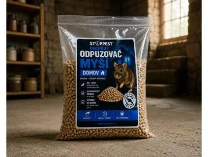 Pachový odpuzovač myší DOMOV 850 g – granule proti myším a potkanům