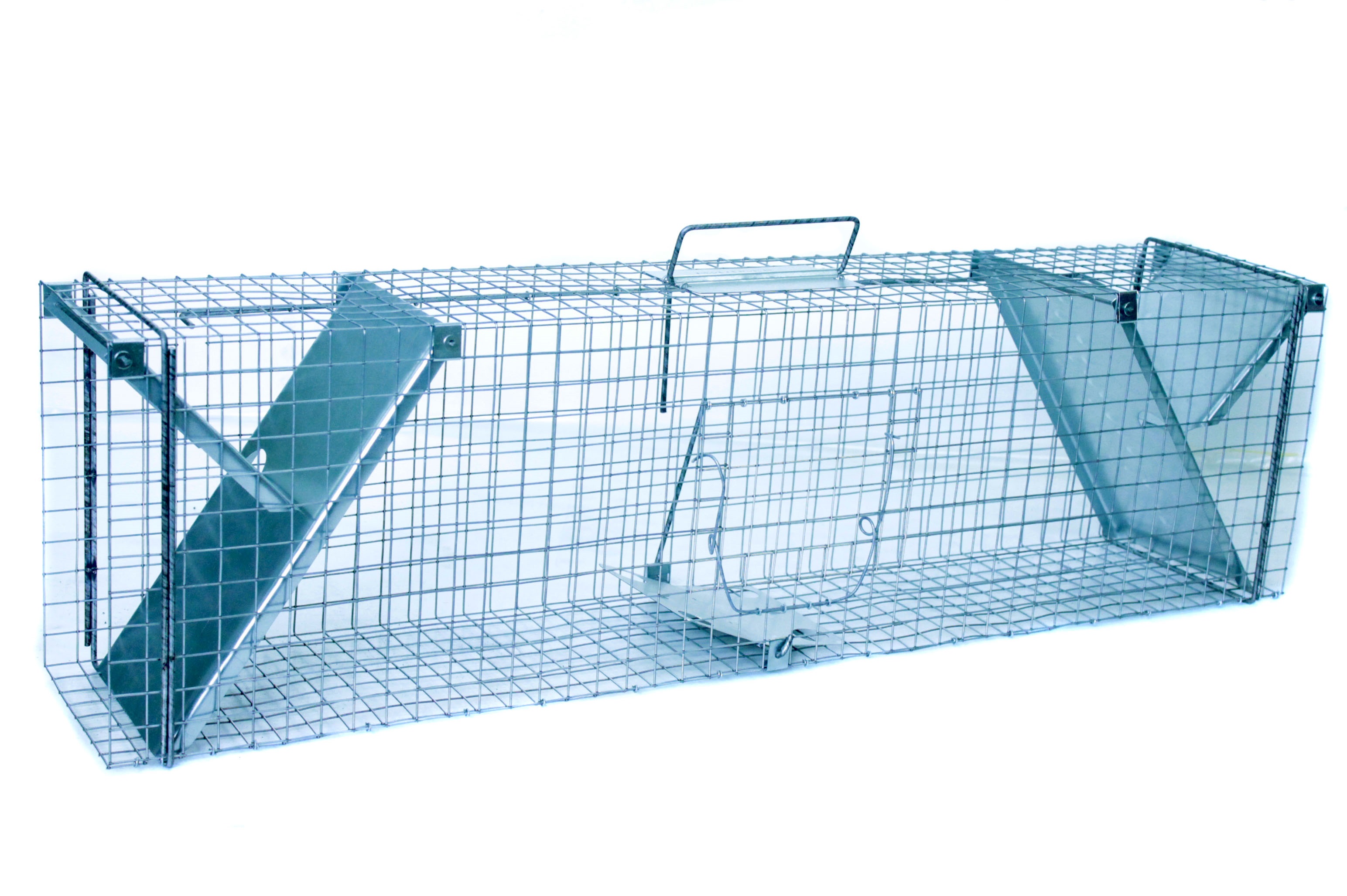 Sklopec na kuny 102×20×27 cm – kompletní sada s granulemi a vábidlem