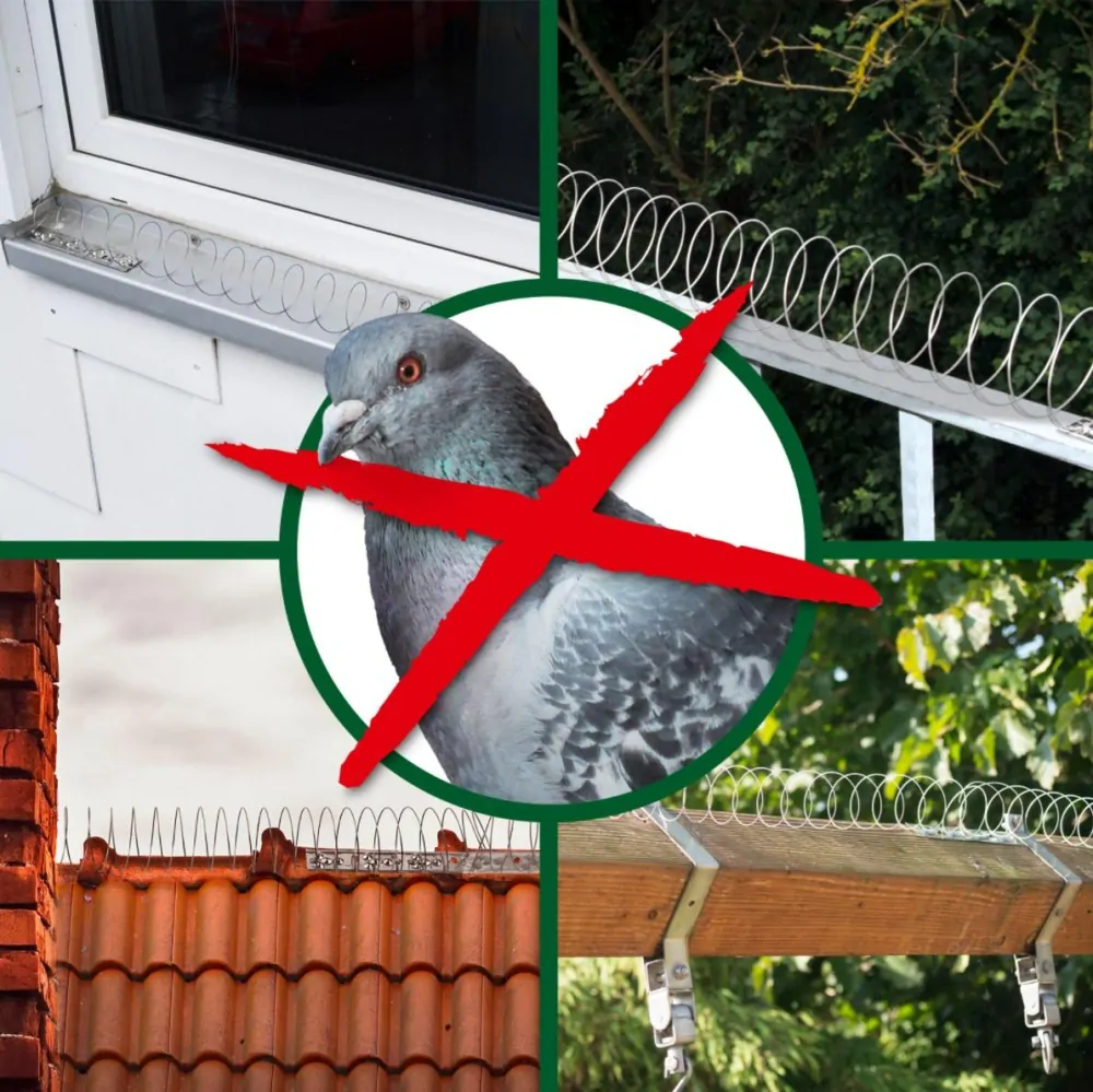 Odpuzovač ptáků – sada 4 mechanických zábran 5m