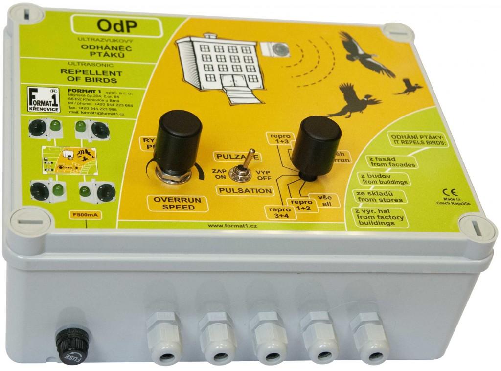 Profesionální plašič ptáků - OdP-4 Ultrazvukový odháněč ptáků se 4 reproduktory