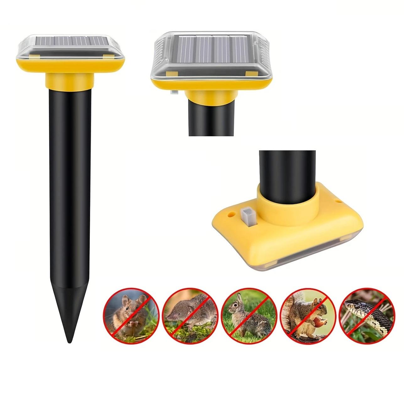 Sada 4 kusů solárních zemních odpuzovačů krtků