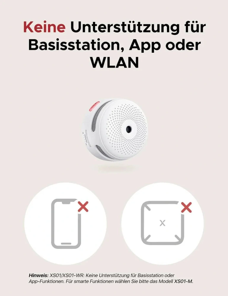 SMART detektor kouře X-Sense XS01-W s WiFi 