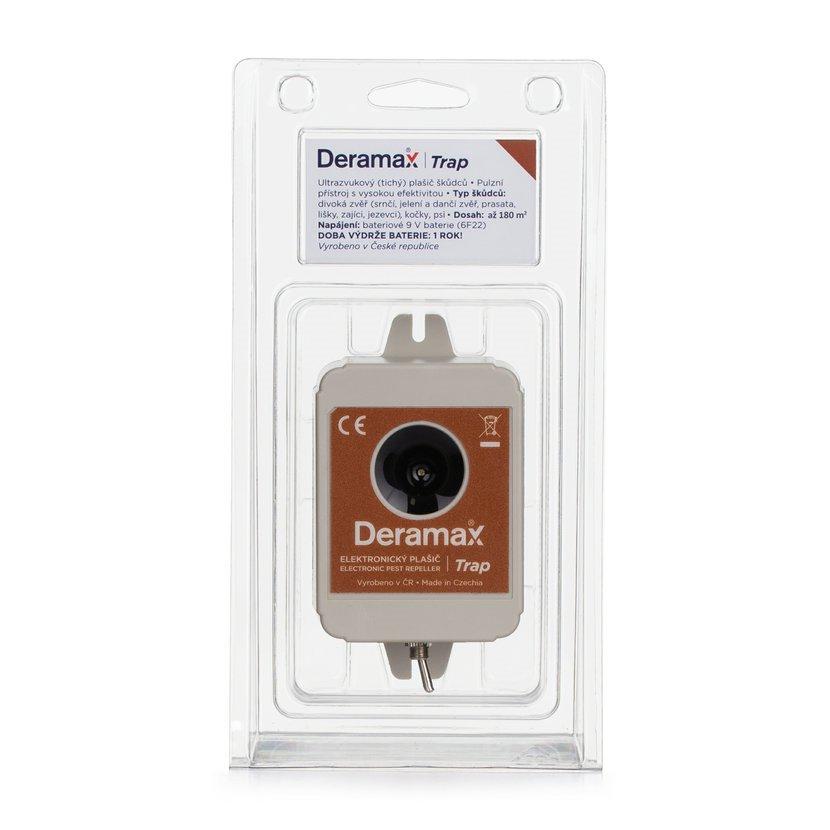 Deramax TRAP – odpuzovač koček, psů a divoké zvěře (dosah až 180 m²)