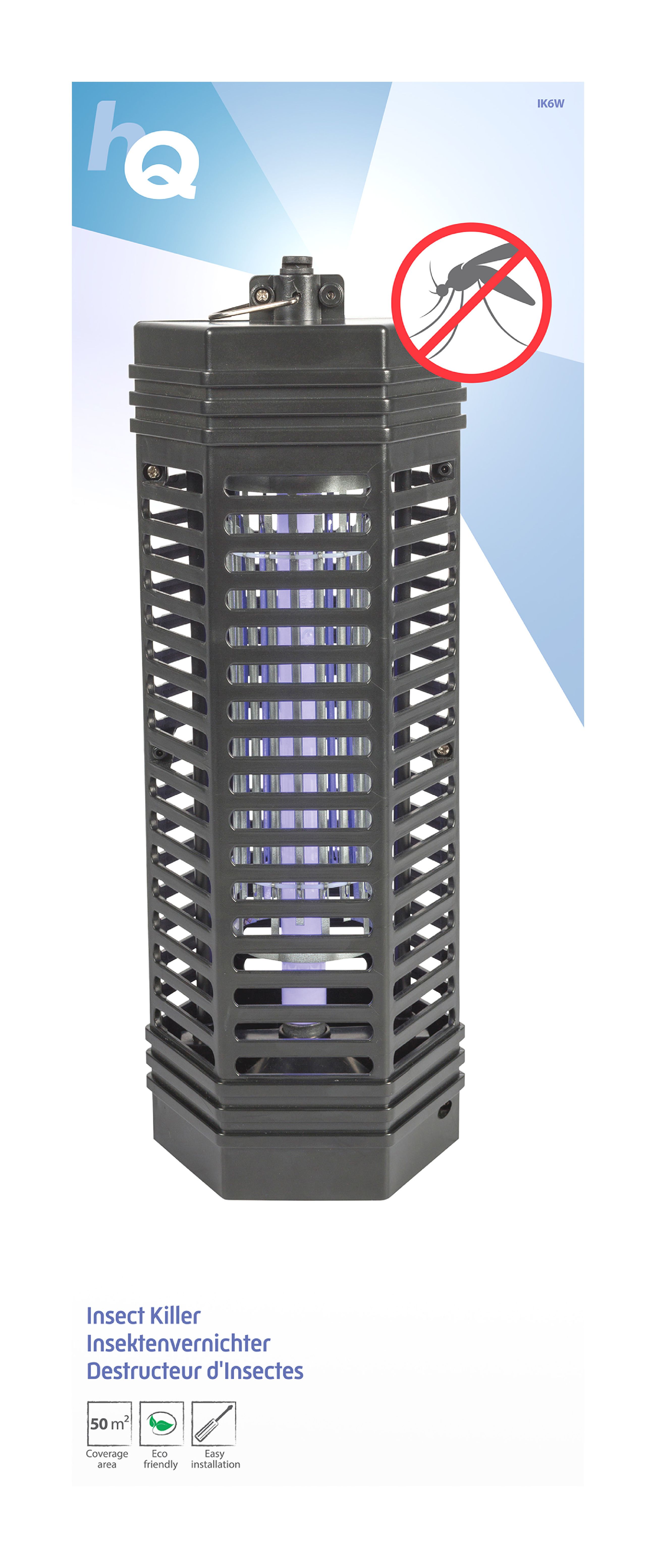 UV lampa proti hmyzu - lapač hmyzu 6W - 50 m2