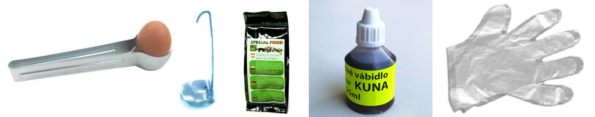 Sklopec na kuny 102×20×27 cm – kompletní sada s granulemi a vábidlem