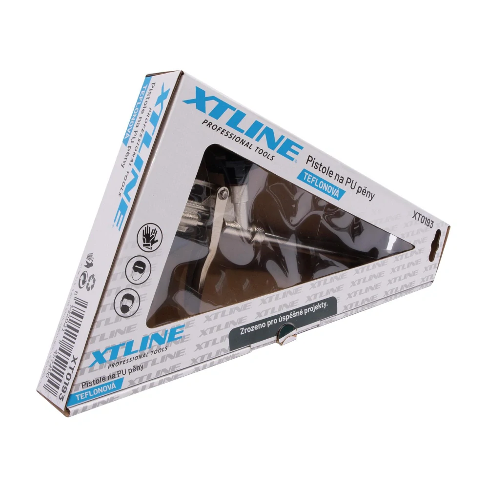 XTLINE Pistole kovová teflonová na PU pěny s kovovou regulací | 330 mm