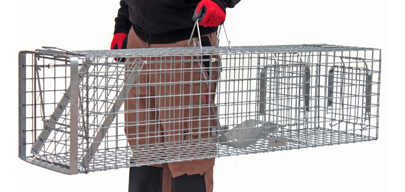 Profesionální sklopec 135x34x34 -s komorou na živou návnadu