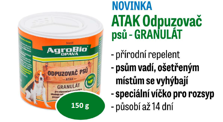 Odpuzovač psů - GRANULE 150 g