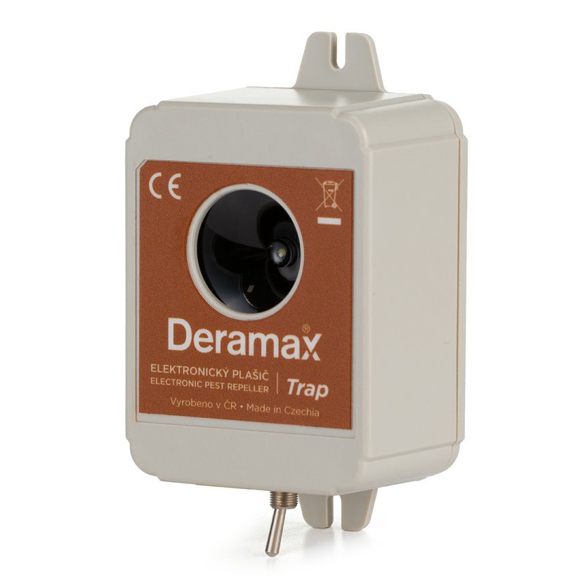Deramax TRAP – odpuzovač koček, psů a divoké zvěře (dosah až 180 m²)